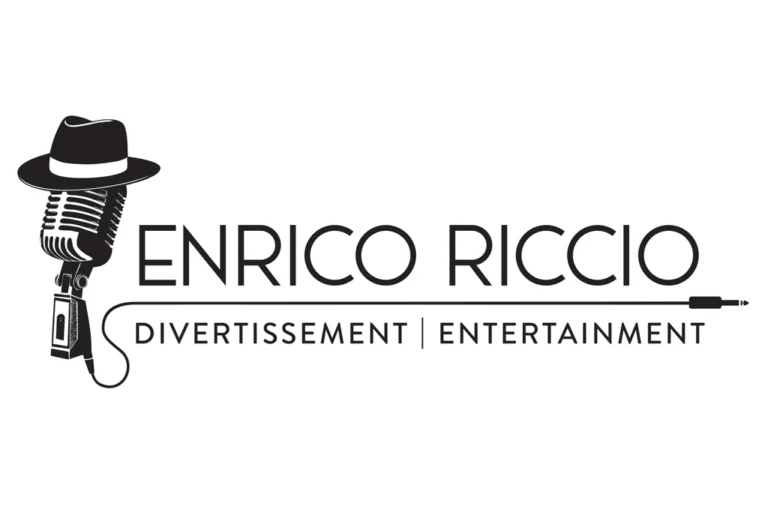 Enricho Riccio crooner logo – vintage music branding designed by KUD Creative